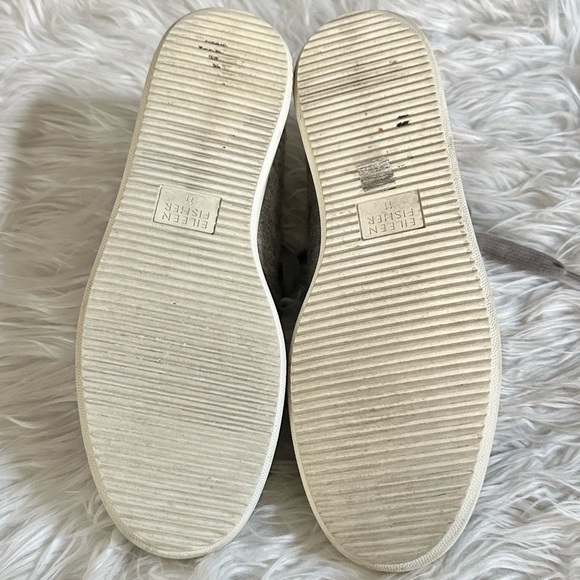 EILEEN FISHER 11 Clifton Felted Wool Sneakers in Koala Gray • Fall Winter Shoes - Picture 9 of 16